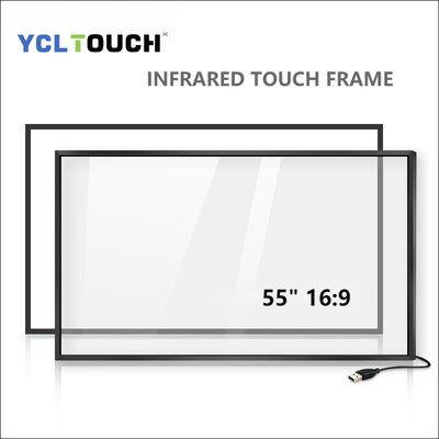 YCLTOUCH 55 Zoll-Infrarotnoten-Rahmen-hohe Präzisions-wechselwirkender offener Rahmen